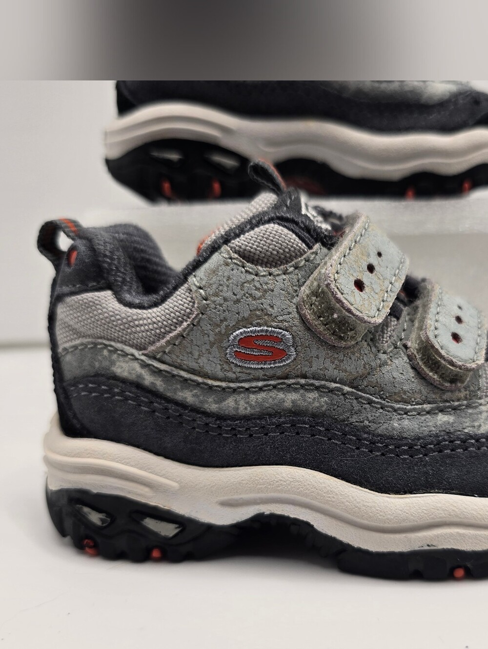 Skechers Infant Toddler Size 4 Shoes Energy 2 Blaze Sneakers Gray
